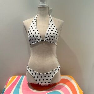 Inamorata two piece polka dot swim suit